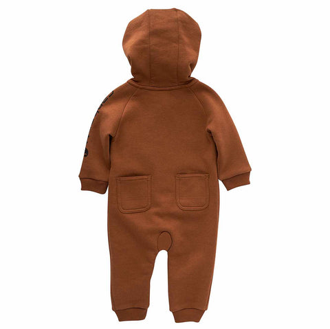 boys' long-sleeve fleece zip front coverall (baby)