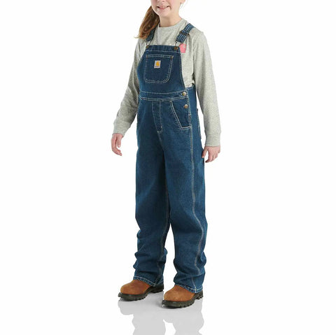 girls' unlined denim bib overall (child/youth)