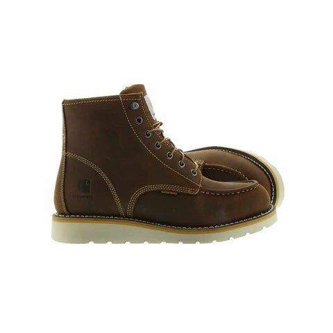 waterproof 6" moc toe wedge boot