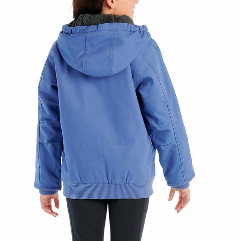 girls' long sleeve active jac flannel sherpa lined (child/youth)