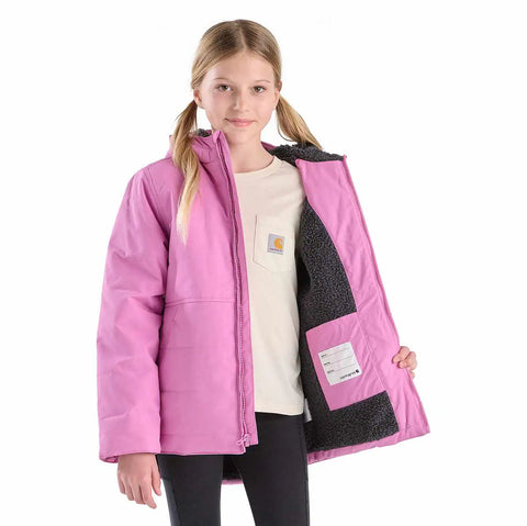 girls' long sleeve full-zip montana insulated hooded jacket (child/youth)