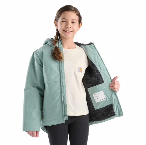 girls' long sleeve full-zip montana insulated hooded jacket (child/youth)