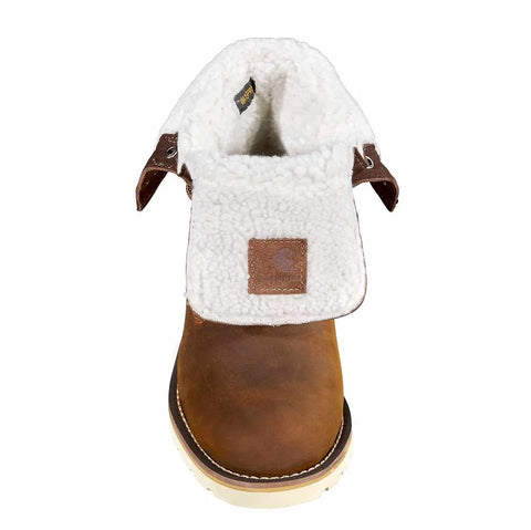 women's 8" waterproof insulated wedge fold down winter boot