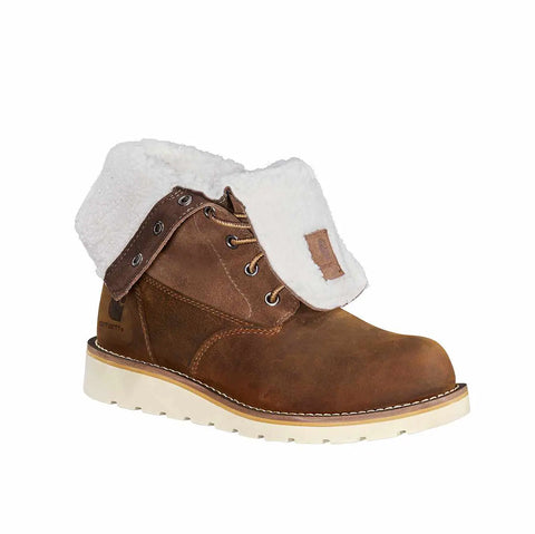 women's 8" waterproof insulated wedge fold down winter boot