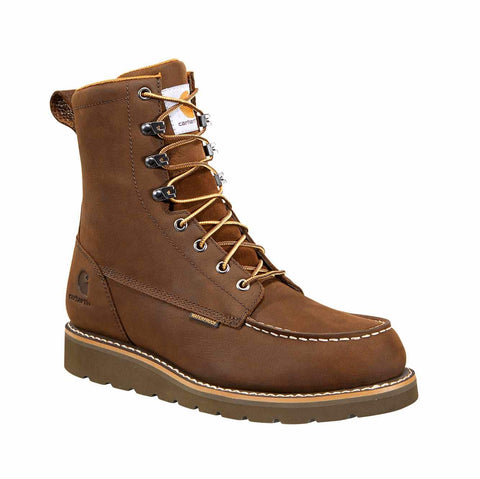 waterproof 8" moc toe wedge boot