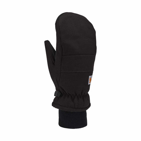 women's insulated duck synthetic leather knit cuff mitt