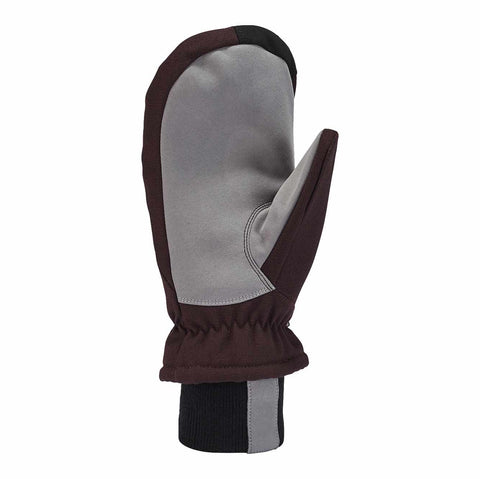 women's insulated duck synthetic leather knit cuff mitt