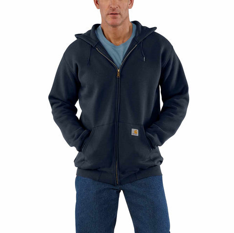 loose fit midweight full-zip sweatshirt