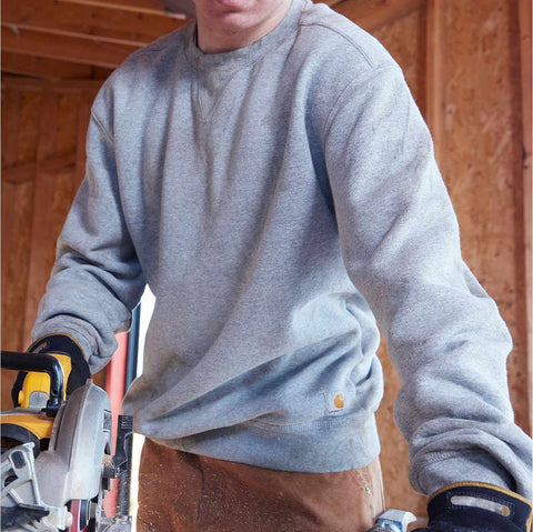 loose midweight crewneck sweatshirt