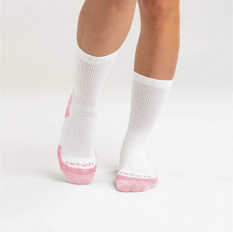 women's midweight cotton blend crew sock 3 pack
