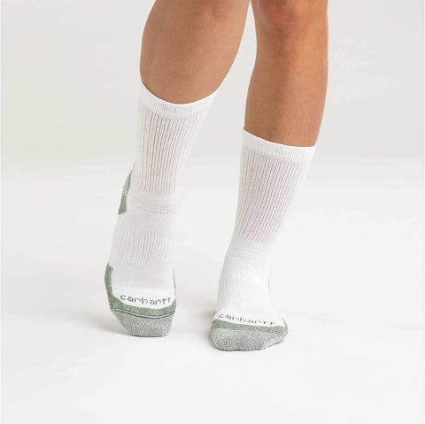 women's midweight cotton blend crew sock 3 pack