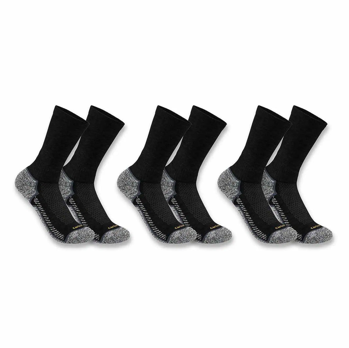 carhartt force® midweight crew sock 3-pack