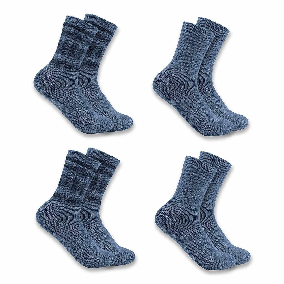 women's heavyweight synthetic-wool blend crew sock 4-pack