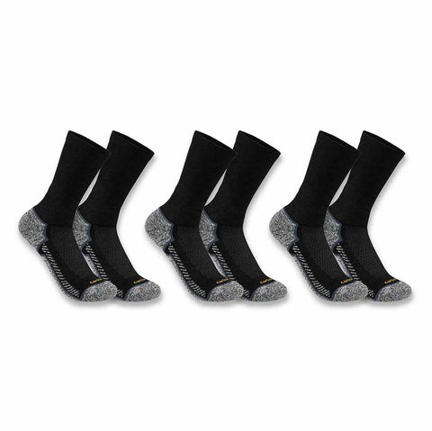 women's force midweight crew sock 3-pack
