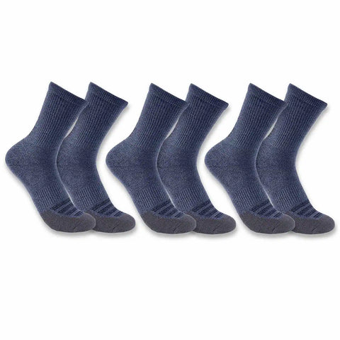 women's carhartt force® midweight logo crew sock 3 pack