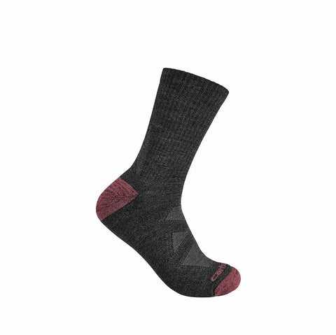 women's midweight merino wool blend short crew sock