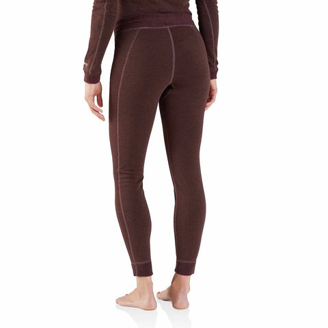 women's base layer thermal leggings - carhartt force® - heavyweight - synthetic wool-blend fleece