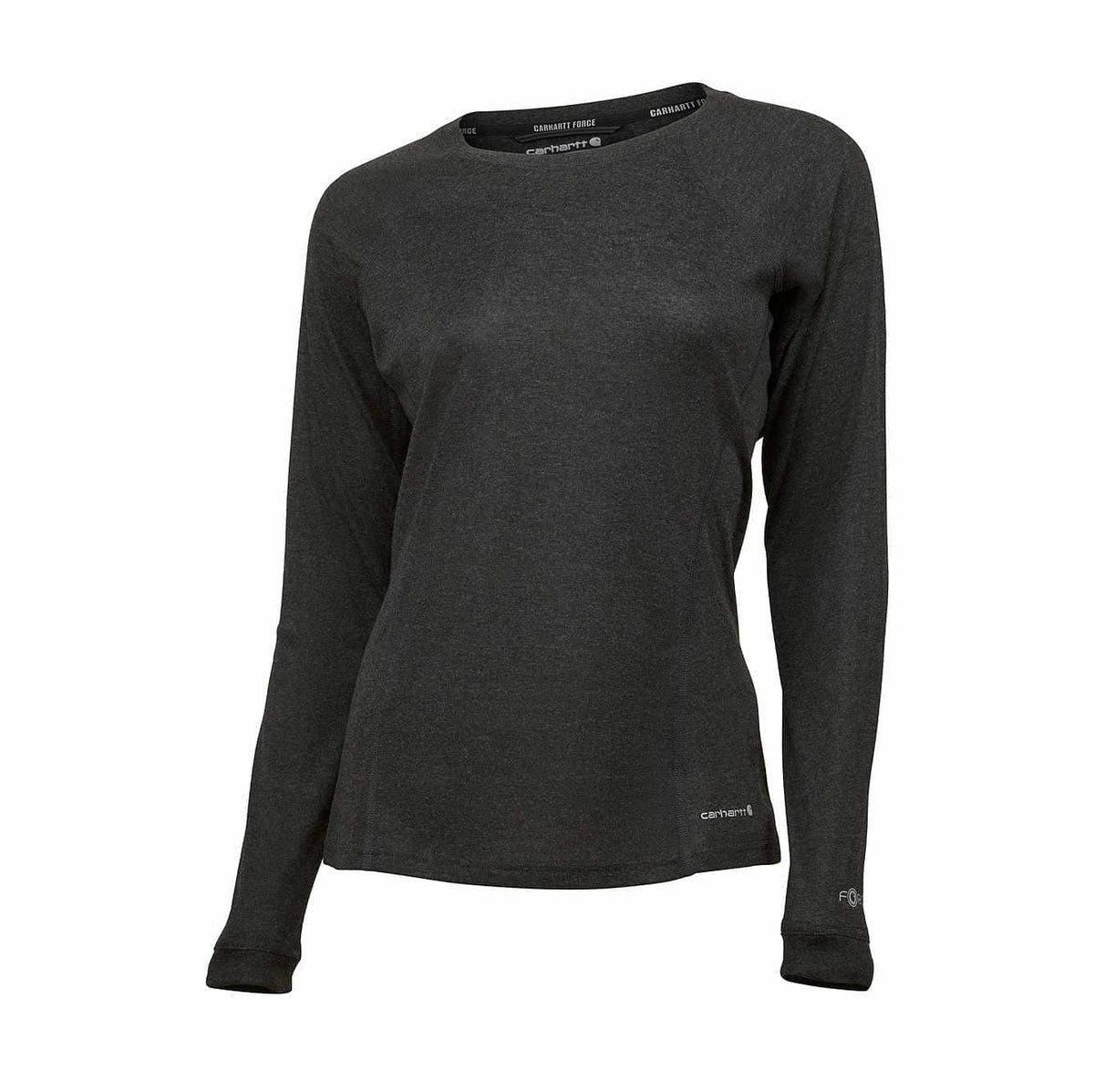 women's force midweight stretch base layer crewneck