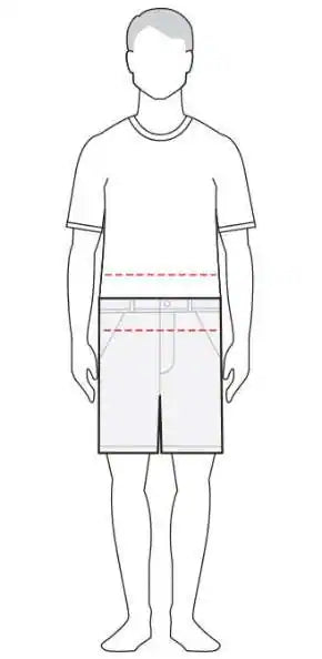 measure men's shorts