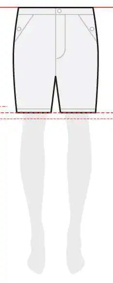 measurements women's shorts 9 inches